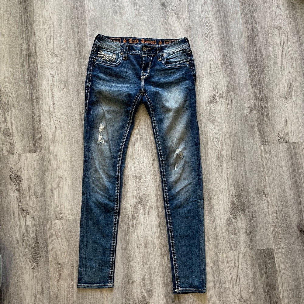 Rock Revival Skinny Jeans Alaina Size 28